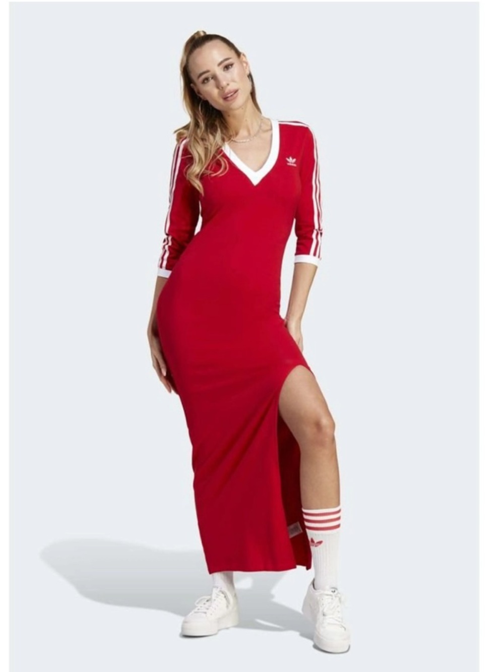 NWT! adidas Adicolor Classics 3-Stripes Maxi Dress